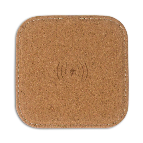 Square cork Wireless charger 5W Naturalny LT95069-N0094 