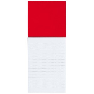 Notatnik (kartki w linie) z magnesem czerwony