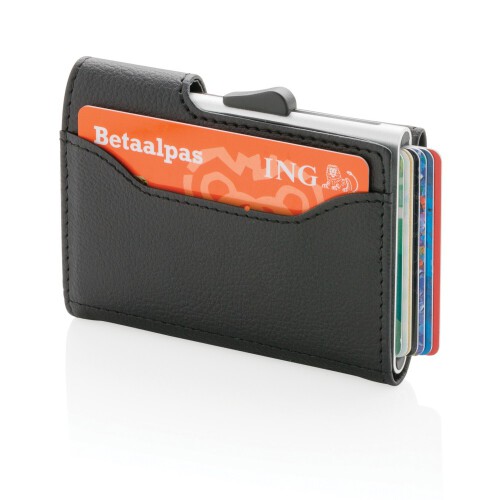 Etui na karty kredytowe i portfel C-Secure, ochrona RFID czarny, srebrny P850.511 (3)