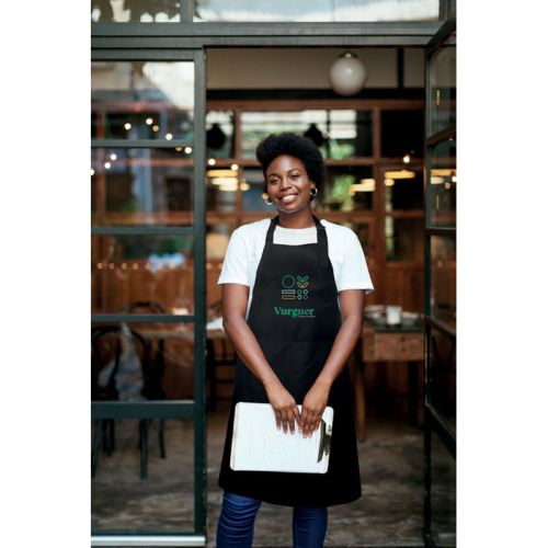 Regulowany fartuch kuchenny Czarny MO2349-03 (1)