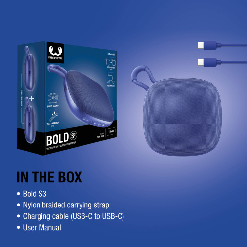 Fresh n Rebel Bold S3 Wodoodporny głośnik Bluetooth Niebieski LT49741-N0011 (3)