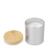 Świeca zapachowa Bhakti na bazie roślin w aluminiowym słoiku z recyklingu Srebrny LT90745-N0005 (3) thumbnail