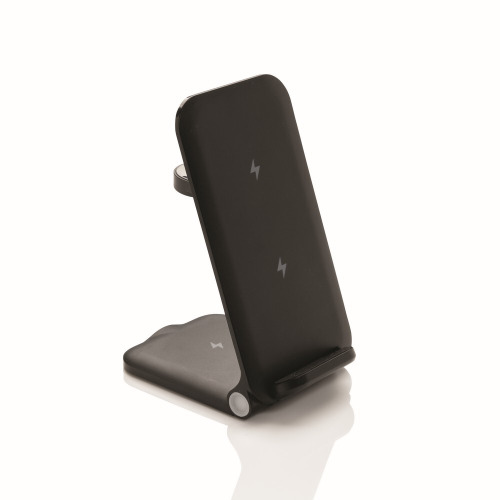 Ładowarka bezprzewodowa 3 w 1, 15W Powerpal Czarny P309.0601 (10)