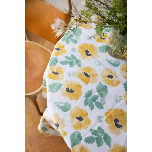 EDEN OBRUS OKRĄGŁY WOSKOWANY, Ż&Oacute;ŁTY MIX Żółty 5018602- (4)