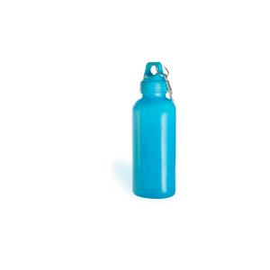 Bidon, butelka sportowa 600 ml z karabińczykiem błękitny