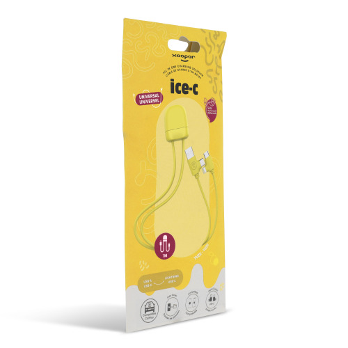 Xoopar Ice-C Charging cable żółty LT41018-N0041 (5)