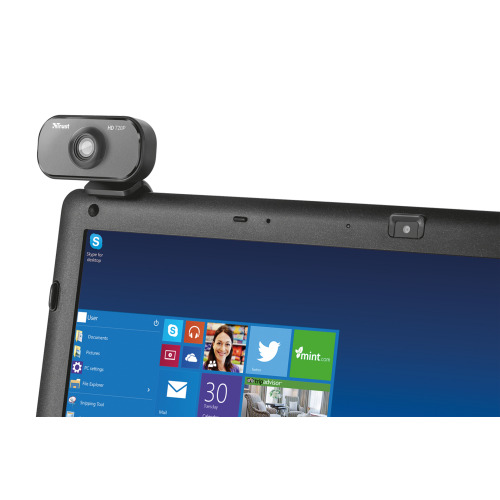 Kamera internetowa Viveo 1M HD720 TRUST Czarny EG 032403 (3)