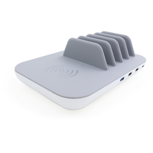 Bezprzewodowa ładowarka do telefonu Szary V3845-19 