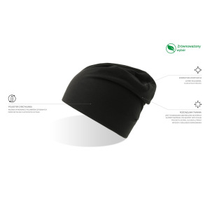 Czapka Beanie Poliester z Recyklingu Rozciagliwa