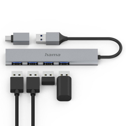 Hub USB, USB-C Hama Szary VH072-19 (5)
