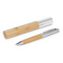 Metalowy bambusowy długopis w tubie Naturalny LT82172-N0094  thumbnail