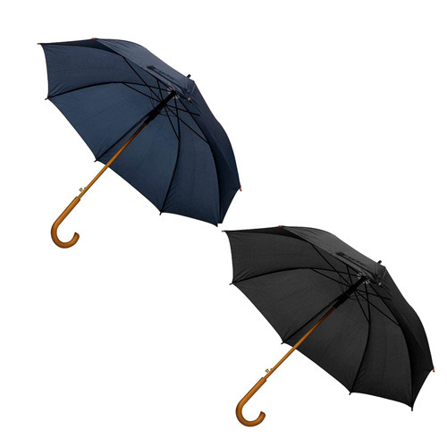 Parasol automatyczny z drewnianą rączką Granatowy IP35038465 (4)