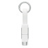 Brelok z kablem ładującym 4w1 Biały MO6820-06 (2) thumbnail
