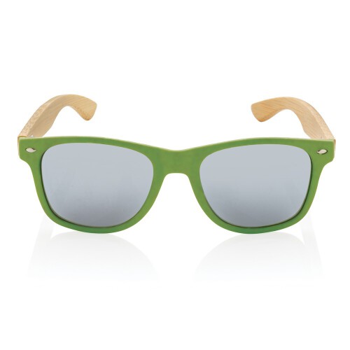 Okulary przeciwsłoneczne, plastik z recyklingu zielony P453.977 (1)