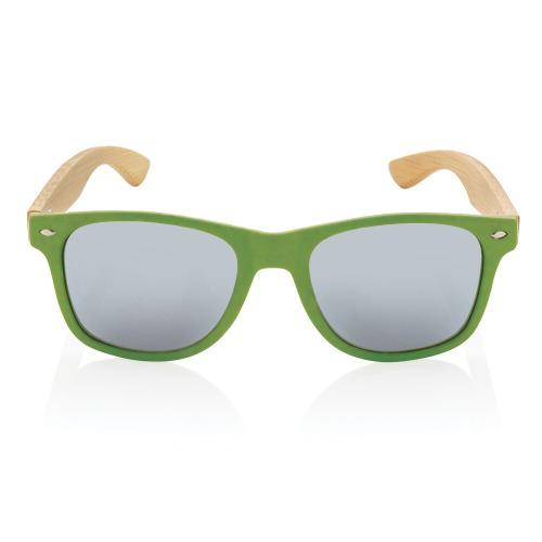 Okulary przeciwsłoneczne, plastik z recyklingu zielony P453.977 (1)