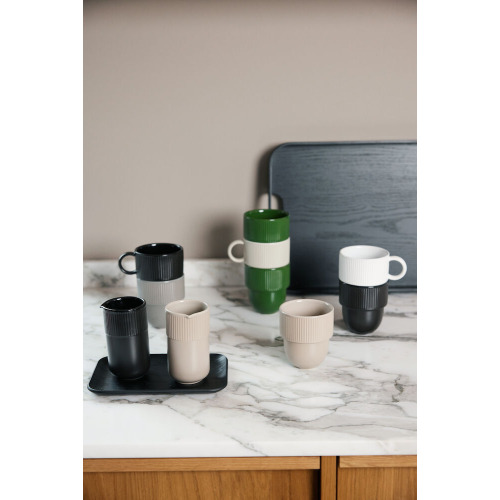 Kubek z uchem INKA, beżowy Beżowy 5018531- (2)