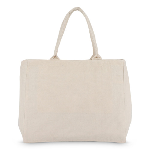 Torba bawełniana z zamkiem błyskawicznym OEKO-TEX® 39 x 24 x 34 cm 320 g/m² Ecru LT95387-N0054 (4)