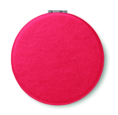 Okrągłe lusterko z PU czerwony MO9008-05 (2)