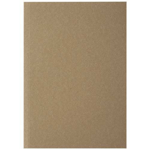 Notatnik A5 Novella Austen z miękką okładką z materiału z recyklingu, papier pakowy — 50 kartek  Piasek pustyni 21026506 (2)