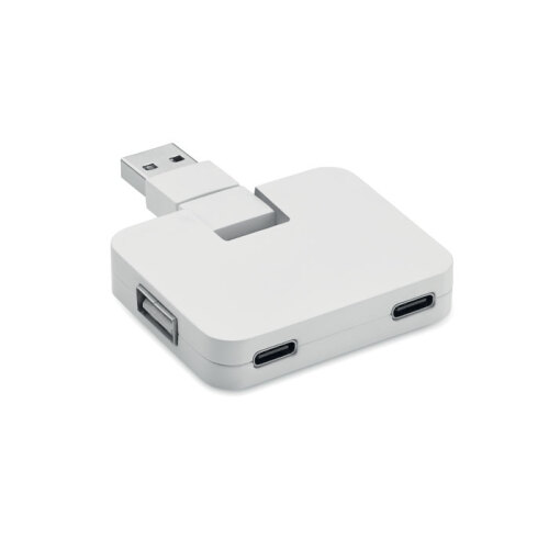 4-portowy USB Bialy MO2254-06 