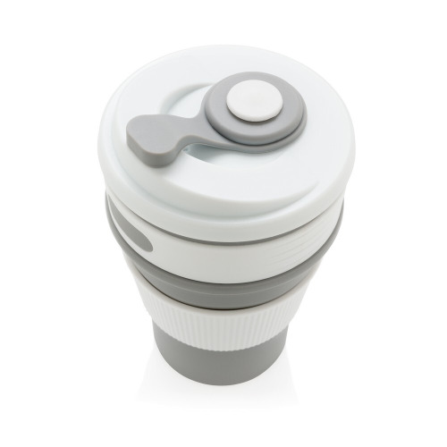 Składany kubek podróżny 350 ml Szary P432.602 (10)