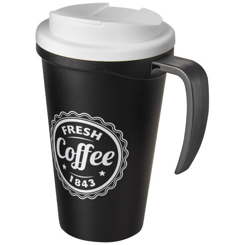 Americano® Grande 350 ml mug with spill-proof lid Czarny 21042101 (1)