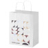 Kraft torba papierowa 80–90 g/m2 ze skręcanymi uchwytami — 25 x 15 x 32 cm Biały 1PQ01301  thumbnail