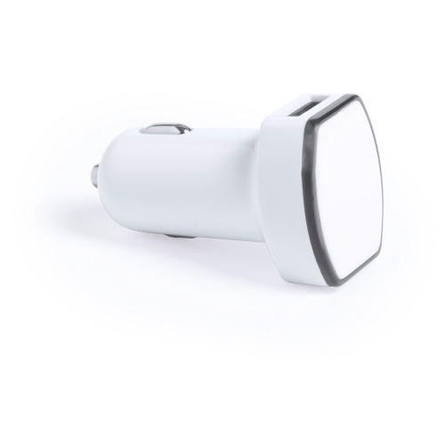 Ładowarka, adapter do zapalniczki samochodowej, GPS Biały V3868-02 