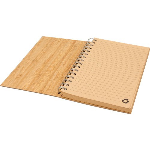 Notes A5 w linie z papieru z recyklingu z długopisem PISA Beżowy 269913 (2)