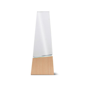 Trofeum z drewna i szkła z pudełkiem prezentowym / Best