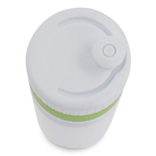 Bidon sportowy z obwódką  750ml Biały / jasnozielony LT98786-N0132 (1)