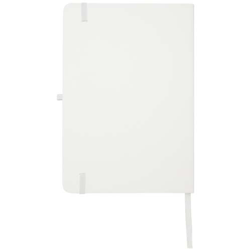 Teak notatnik A5 z twardą okładką z materiałów z recyklingu i stronami w linie Biały 10601301 (3)