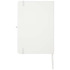 Teak notatnik A5 z twardą okładką z materiałów z recyklingu i stronami w linie Biały 10601301 (3) thumbnail