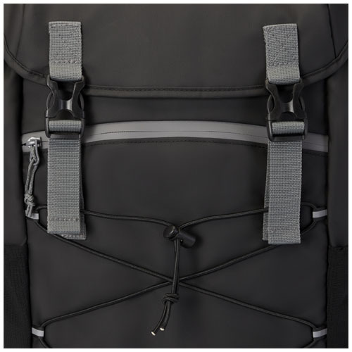 Aqua wodoodporny plecak z recyklingu z certyfikatem GRS na laptopa z ekranem 15,6 cali o pojemności 23 l Czarny 13004490 (6)