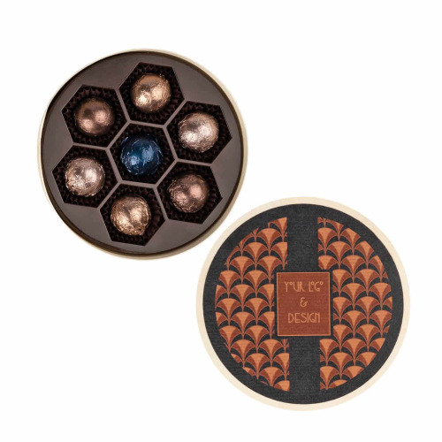 Praliny Sweet Sphere Wooden Box 7 szt. Wielokolorwy S0480 