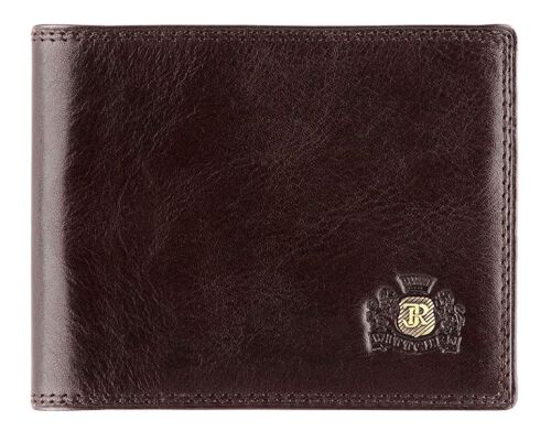 Męski portfel WITTCHEN z herbem średni Brązowy WITT39-1-173 