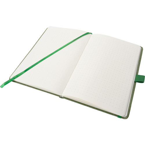 Notatnik A5 w kropki z papieru z recyklingu AGNESE Zielony 2179909 (1)