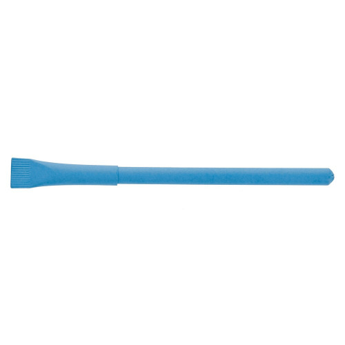 Długopis ze zrolowanego papieru z zatyczką | Debra Niebieski V1630-11 (8)