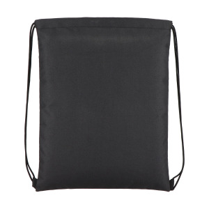 Torba ze sznurkiem z powlekanego PU R-PET 600D, wymiary 33 x 42 cm