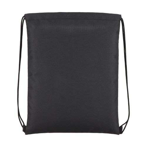 Torba ze sznurkiem z powlekanego PU R-PET 600D, wymiary 33 x 42 cm Czarny LT91394-N0002 (1)