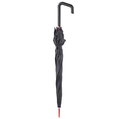 Automatycznie otwierana parasolka laska 23'' Czarny / czerwony LT97109-N0221 (1)
