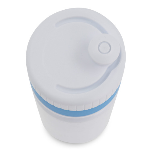 Bidon sportowy z obwódką  750ml Biały / jasnoniebieski LT98786-N0112 (2)