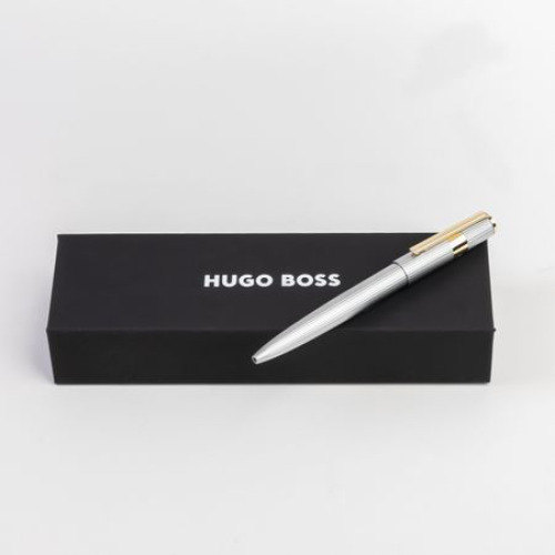 Długopis Gear Pinstripe Black / Rosegold Srebrny HSV2854B (3)