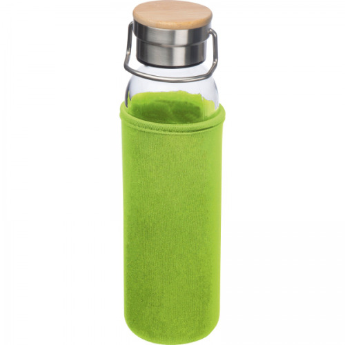 Butelka szklana z pokrowcem 600 ml RAMONA Jasnozielony 6318129 