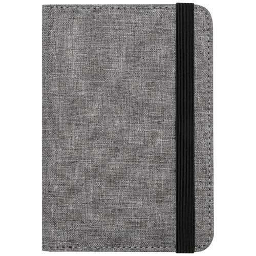 Ross etui na paszport RPET RFID wykonane z materiałów z recyklingu z certyfikatem GRS Szary melanż 13005880 (2)