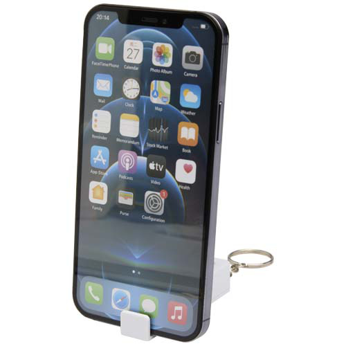 Aggia podstawka pod telefon z bambusa z zabawką sensoryczną z tworzyw sztucznych pochodzących z recyklingu Biały 12446001 