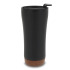 Kubek o podwójnych ściankach z korkową podstawą 480ml Czarny LT98848-N0002  thumbnail