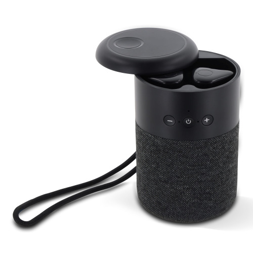 Wireless speaker William with TWS earbuds Czarny LT95018-N0002 (2)