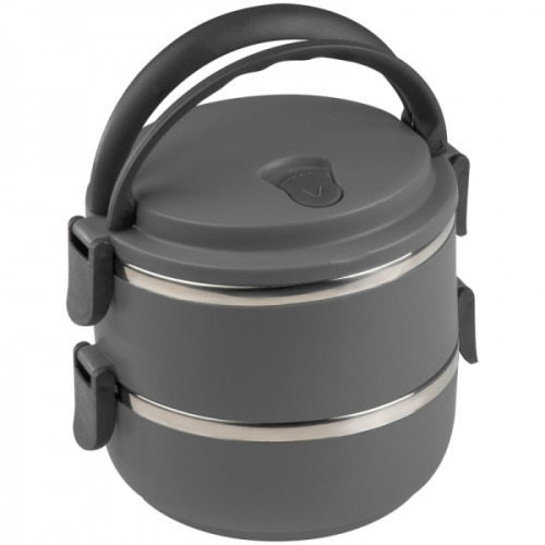 Lunch box ze stali nierdzewnej HOME Ciemnoszary 093177 (2)