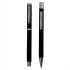 Zestaw piśmienny, długopis i pióro kulkowe czarny V1957-03 (3) thumbnail